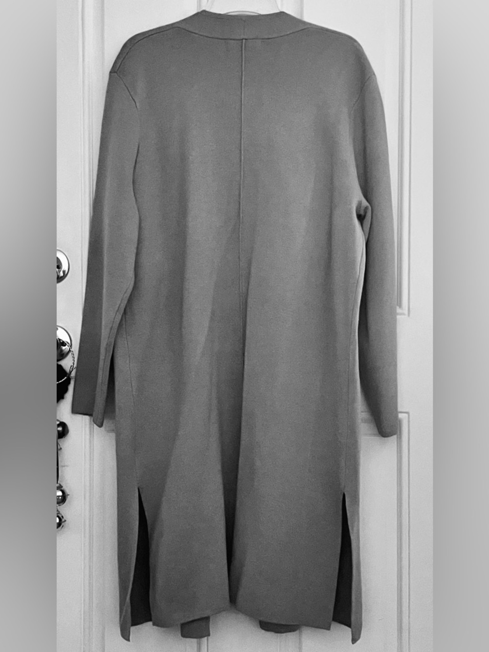 Lillusory Oversized Long Knit Coatigan w/Wool- Heather Gray - Size L - Worn Once - Picture 3 of 10